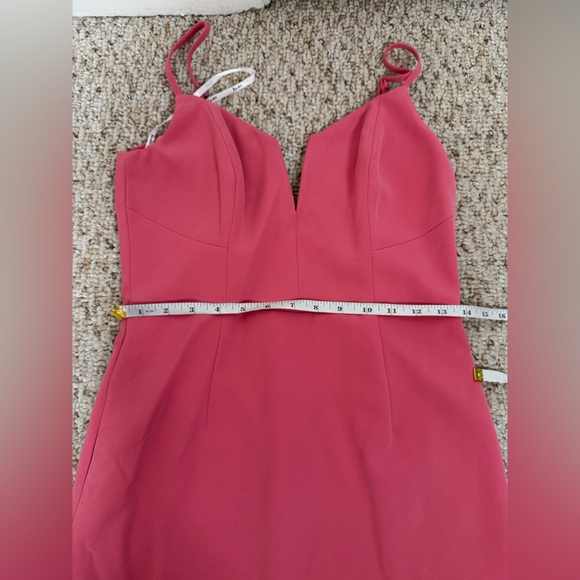 Bardot Kristen peplum midi dress melon color size 6 - Picture 7 of 9